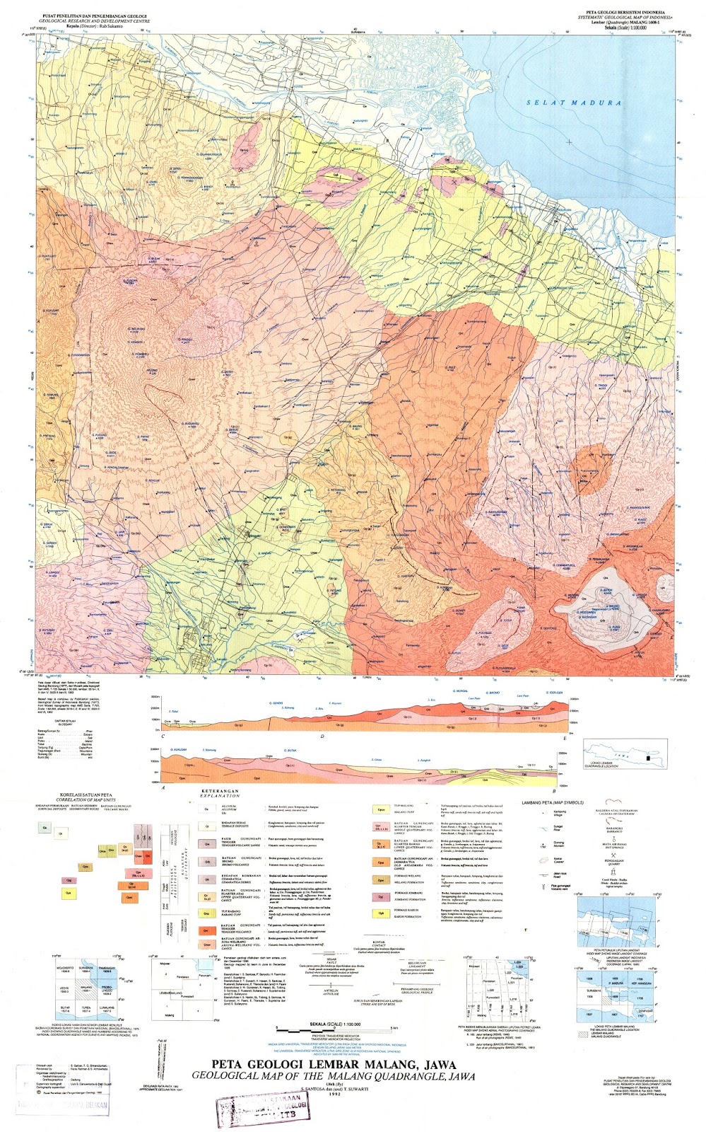 BacaBUKU: Geological map JEMBER & MALANG BacaBUKU: Geological map JEMBER & MALANG