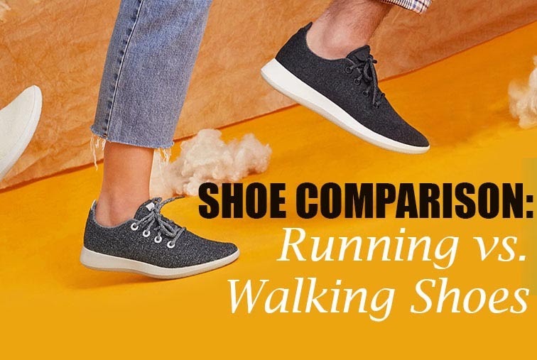 Shoe Comparison Running vs. Walking Shoes