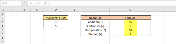 Calcular o insertar fórmula en MS Excel