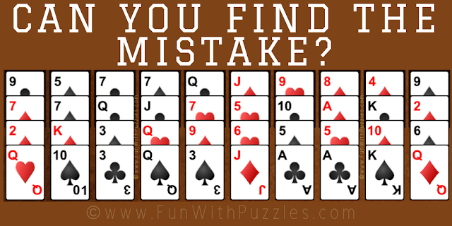 Clever Card Mistake Riddle: Forty Thieves Solitaire