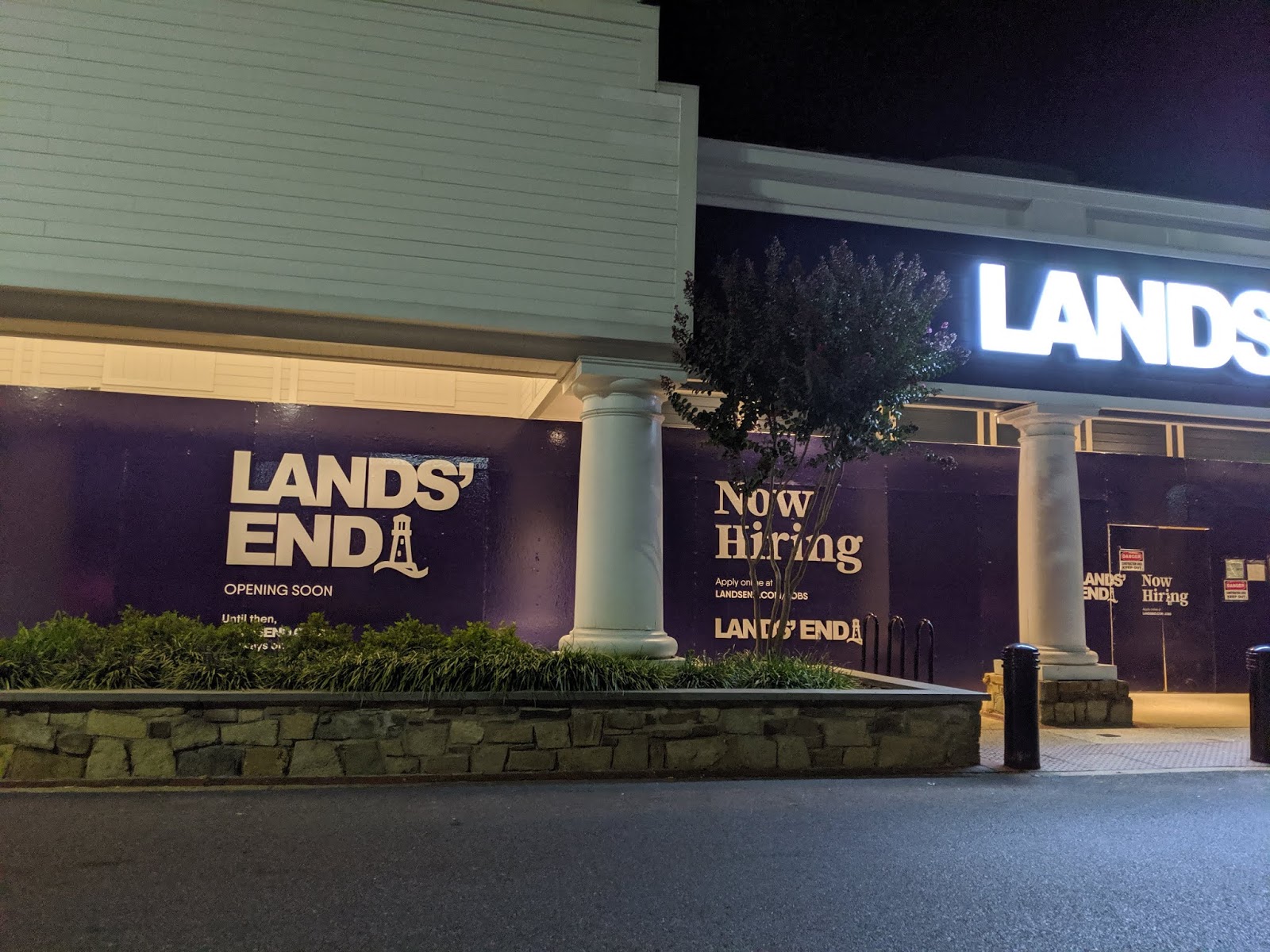 Rockville Nights Lighted sign installed at Land's End in Rockville