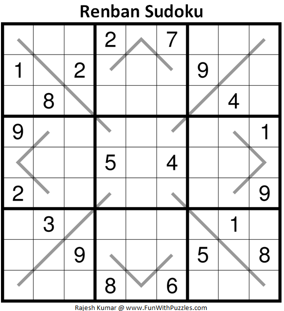 Renban Sudoku Puzzle (Fun With Sudoku #340)