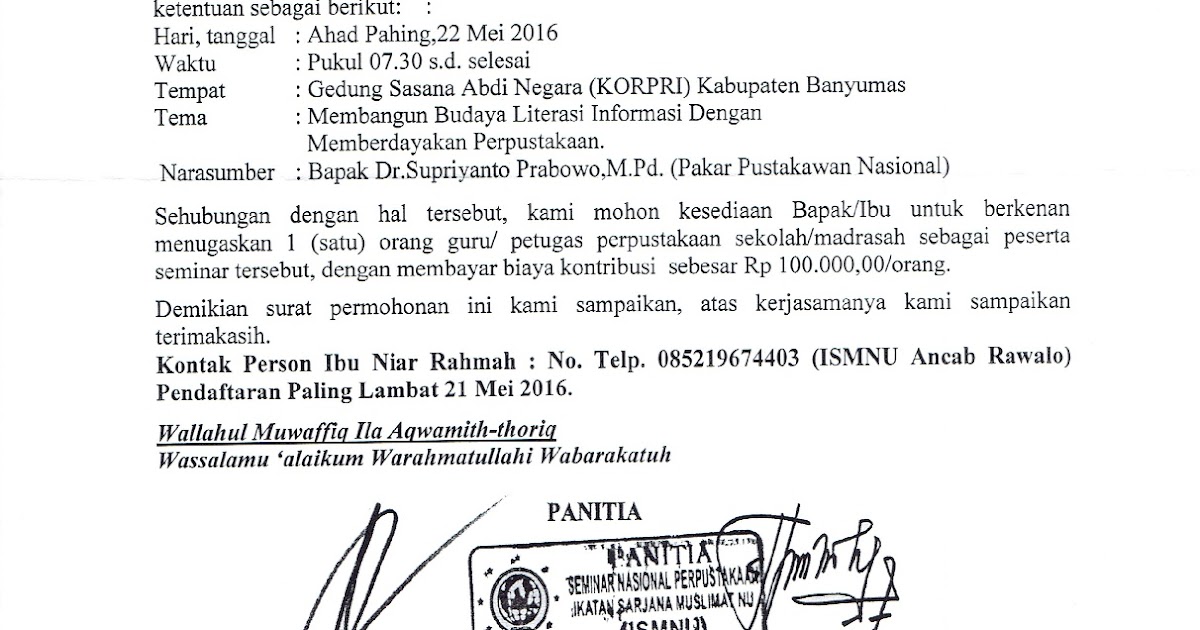 PENDIDIKAN MADRASAH: TITIPAN UNDANGAN SEMINAR