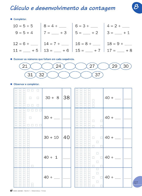 Atividades de Matematica 1 Ano