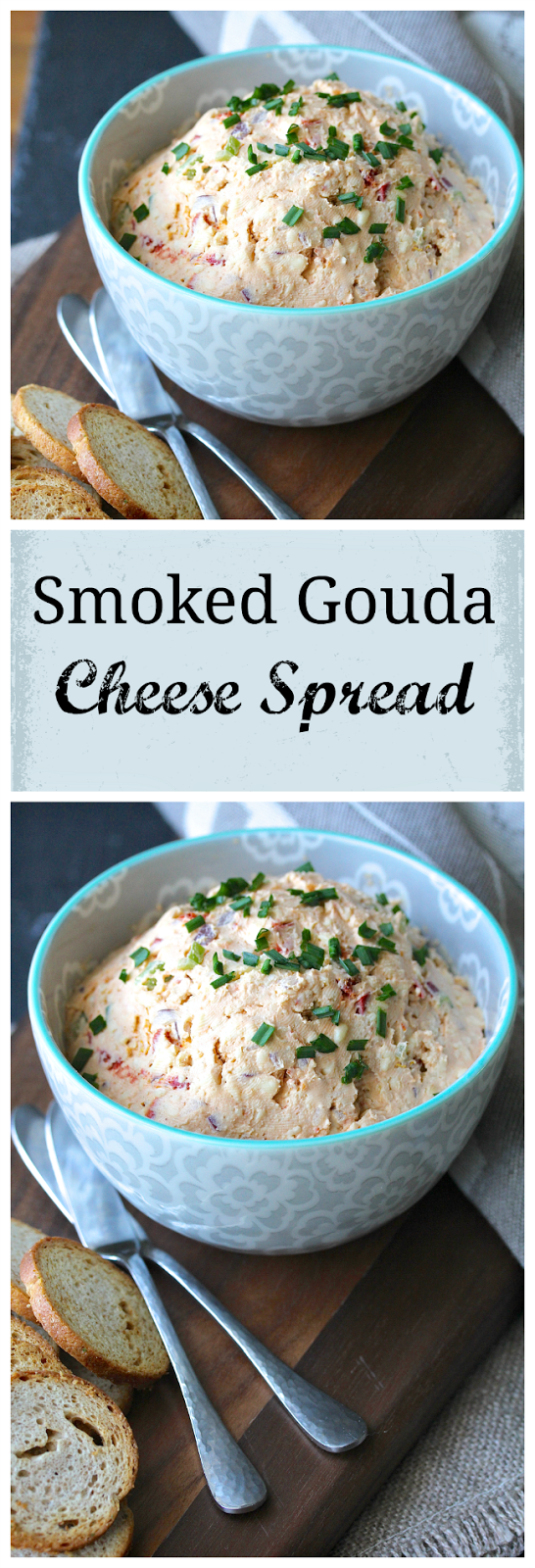 Smoked Gouda Cheese Spread This Smoked Gouda Cheese Spread is a wonderful appetizer spread on crackers, mini toasts, and crudités. It's perfect for cocktail and bowl game parties.
