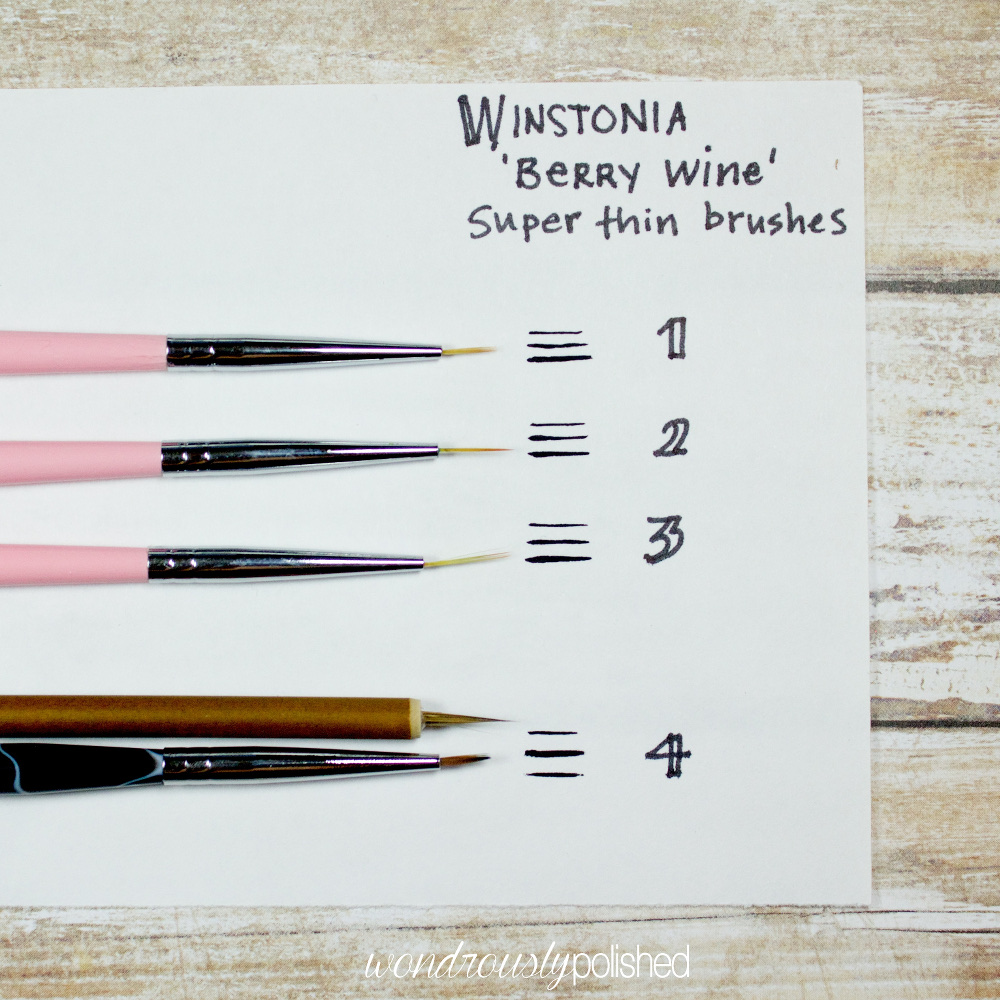 Wondrously Polished: Winstonia Store - Berry Wine Brush Set: Review & Nail  Art