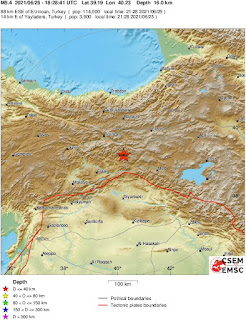 Cutremur moderat cu magnitudinea de 5,4 grade in Estul Turciei