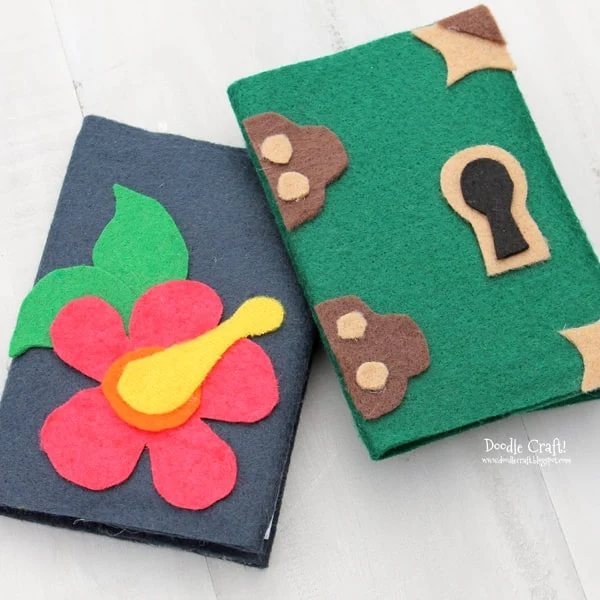 journal slip cover made of felt to cover a composition notebook