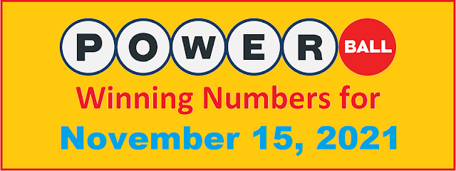 PowerBall Winning Numbers for Monday, November 15, 2021