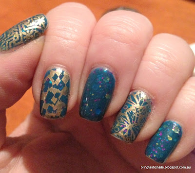 KBShimmer Don't Teal Anyone with gold stamping