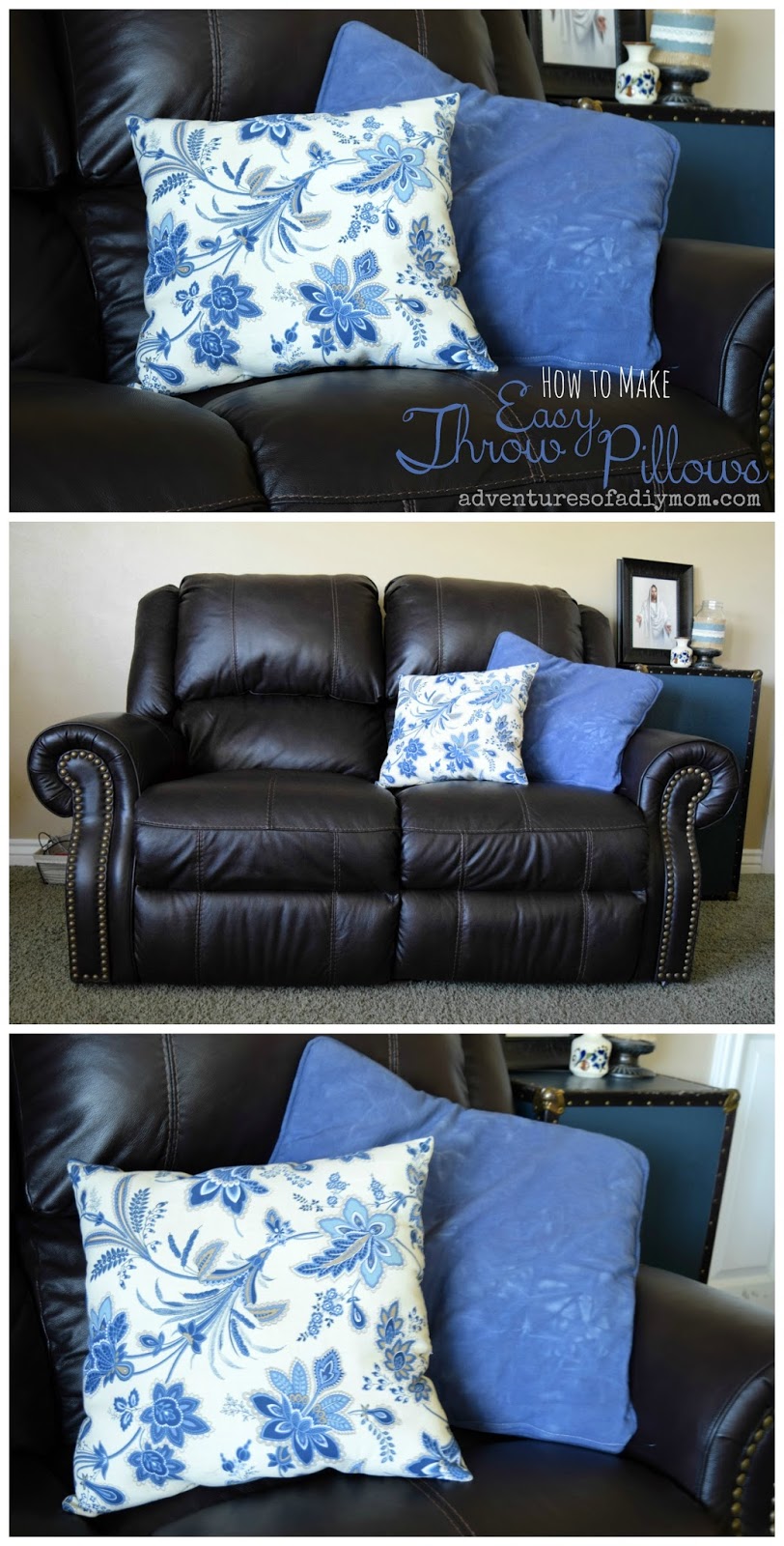 How to Make Easy Throw Pillows Adventures of a DIY Mom