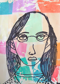 The Talking Walls: Paul Klee Inspired Self Portrait Lesson