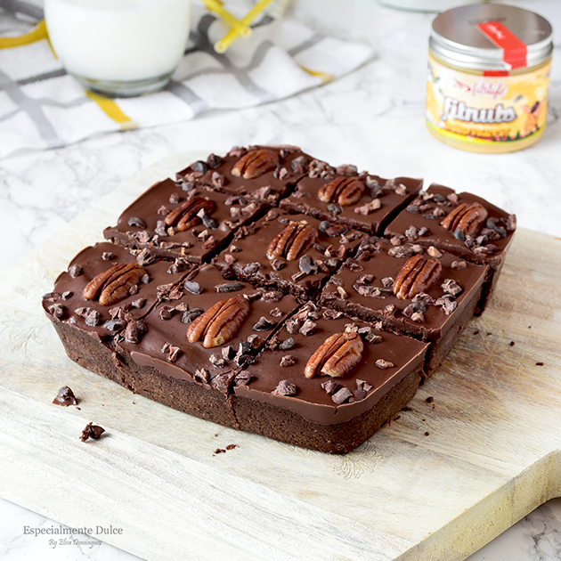 Brownie fit de avena sin azúcar fácil Especialmente Dulce