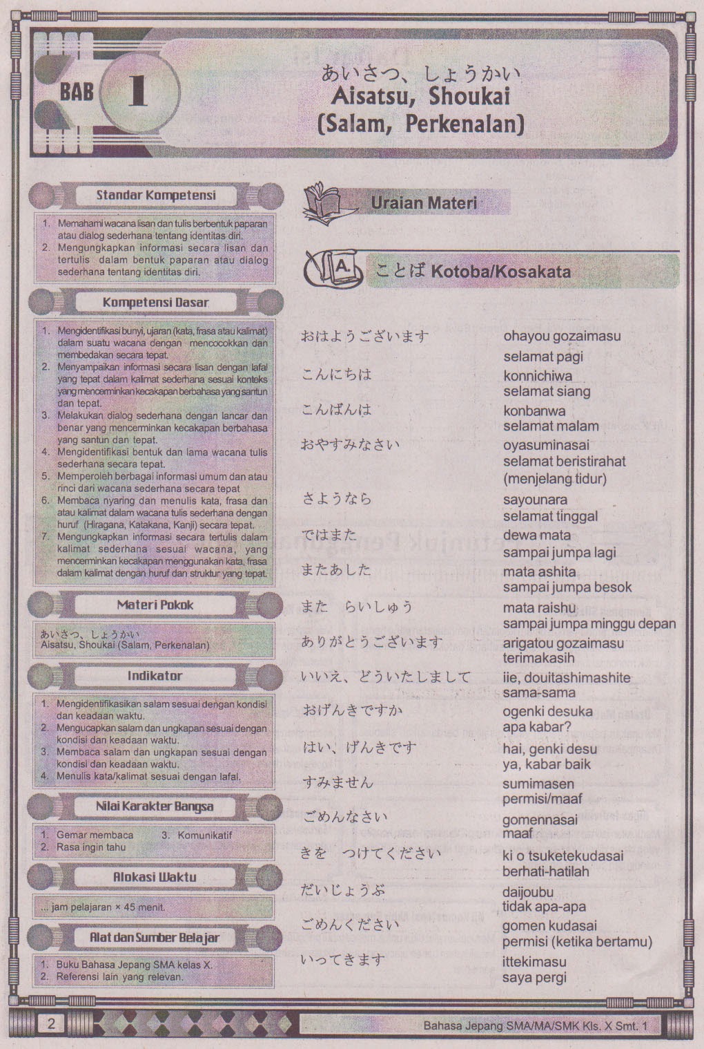 Smk Dalam Bahasa Jepang Kaisar Soal