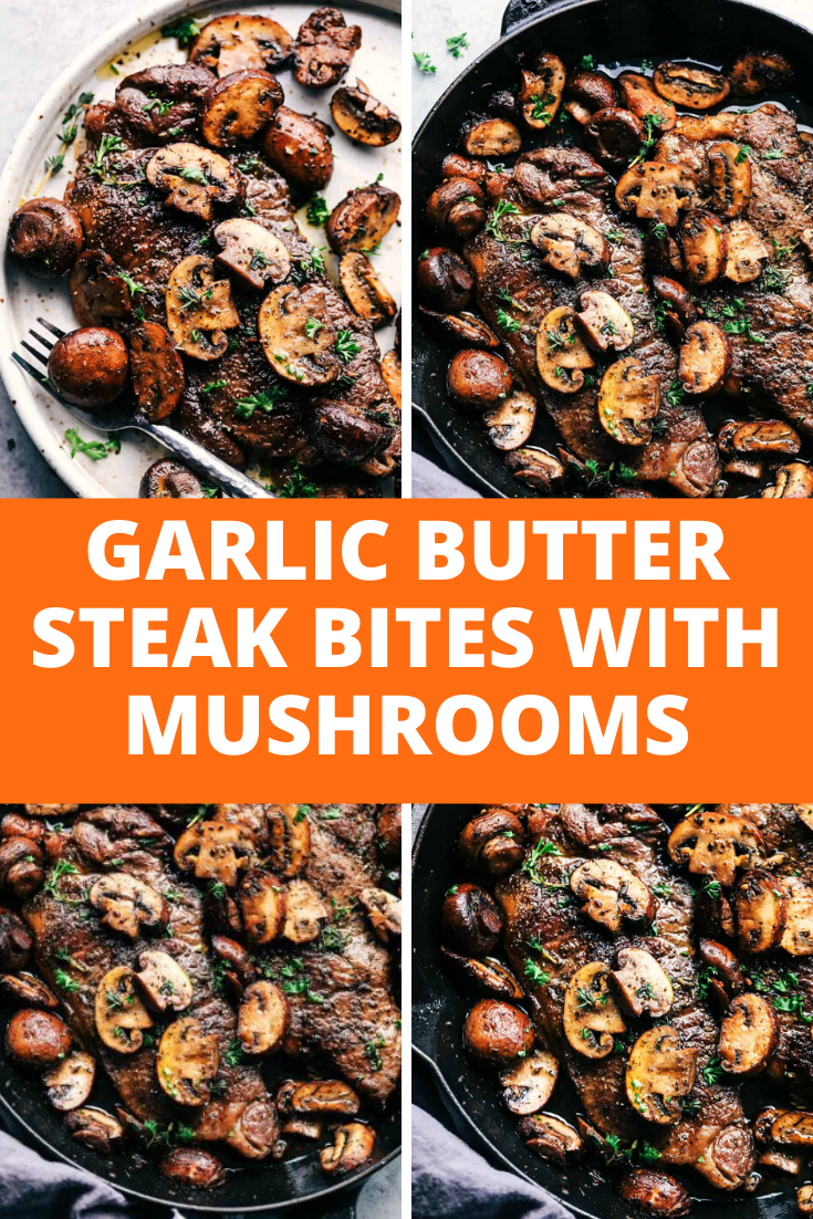Garlic Butter Herb Steak And Mushrooms Easy Dishes Recipes