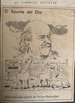 Caricatura publicada en el diario El Comercio. Lima, julio 9 de 1992.