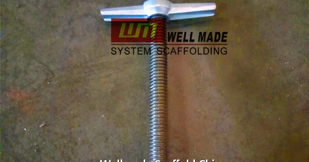 Scaffold Base Plate Screw Jack Leveling Spindle Legs Ringlock