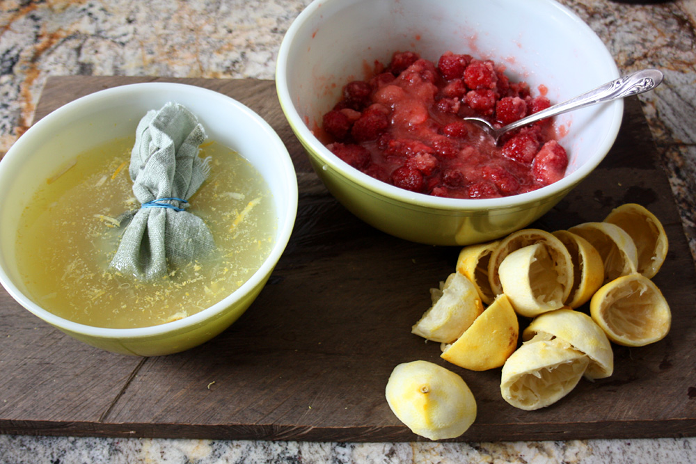Macerated strawberries and lemon juice and zest create a sweet and tart marmalade