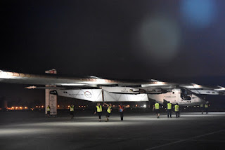 Solar Impulse 2 at Moffett Field, Mountain View, California