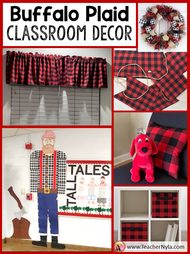 Nyla's Crafty Teaching Buffalo Plaid Classroom Decor Ideas