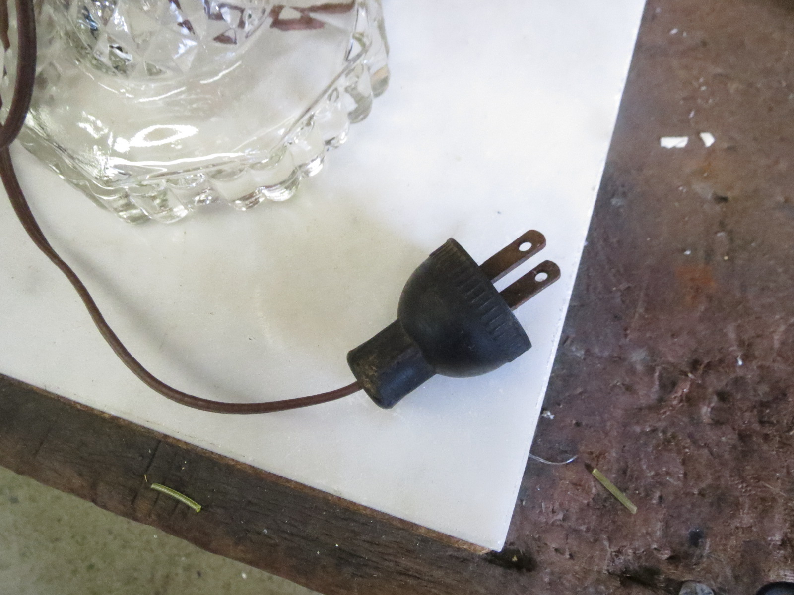 Lamp Parts and Repair Lamp Doctor Heavy Glass or Crystal Table Lamp