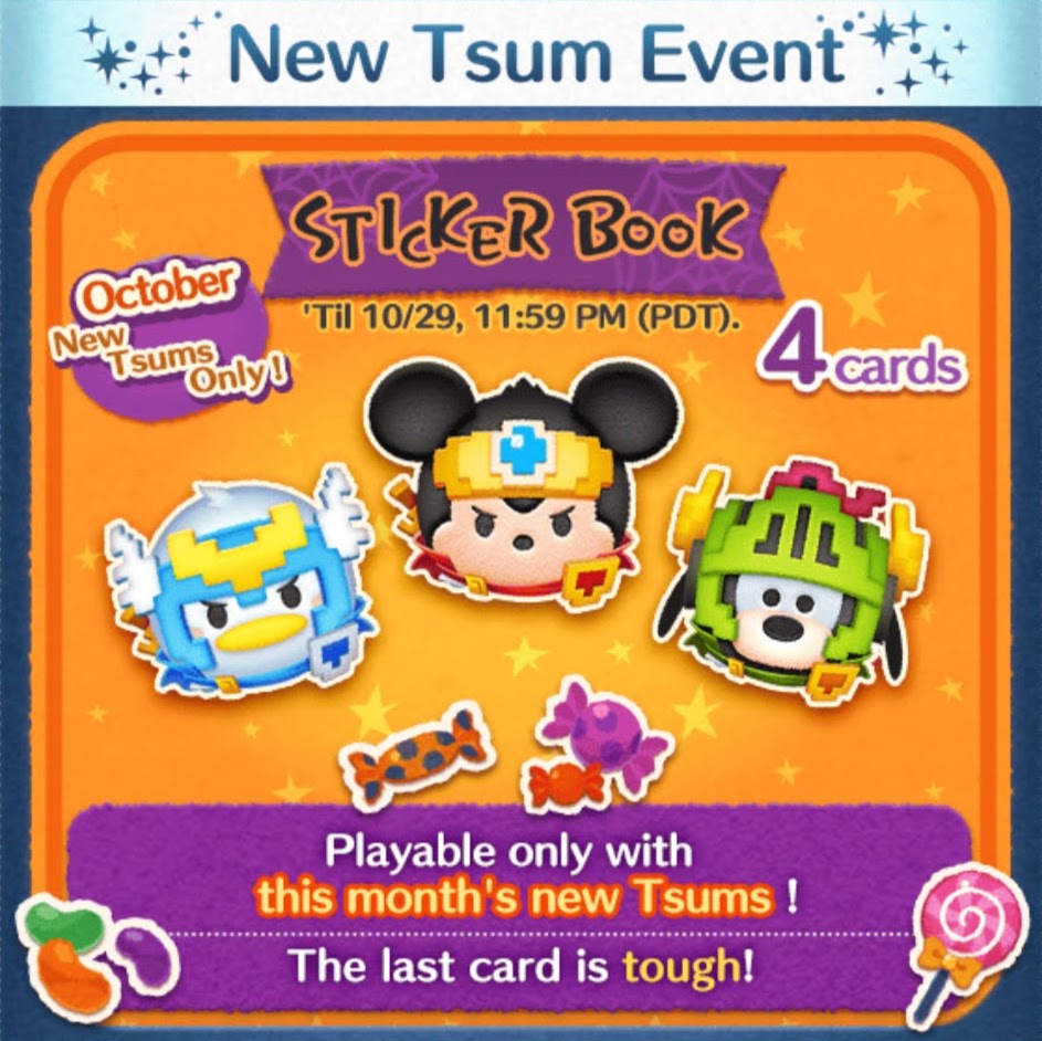 LINE: Disney Tsum Tsum (Global) - 2020 October Event, Sticker Book - 40/50 LINE: Disney Tsum Tsum (Global) - 2020 October Event, Sticker Book - 40/50
