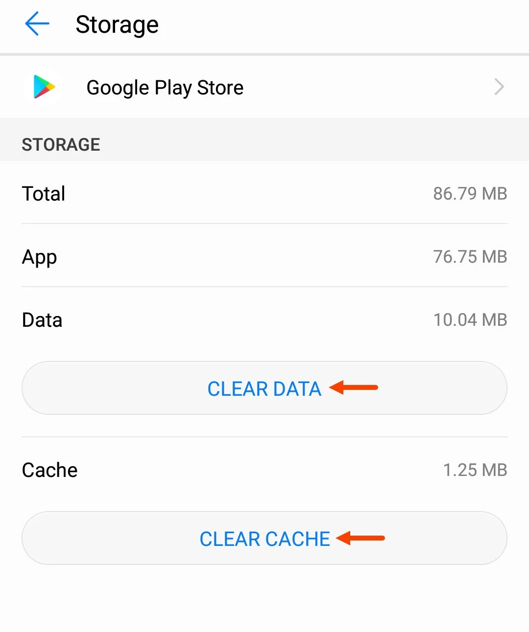 Android Clear Data and Clear Cacher