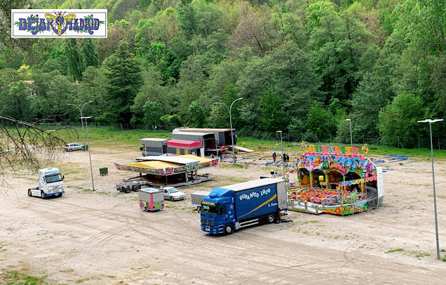 Comienza la instalación del parque de atraciones de Béjar - 30 de abril de 2021