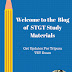Welcome to the Blog of STGT Study Materials 