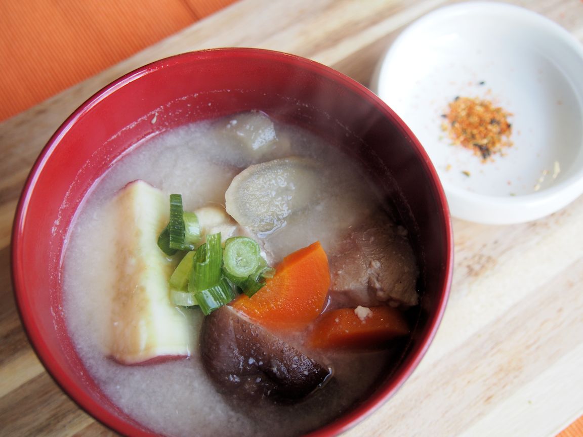 Teinei Gohan Recipe Sake Lees Soup with Root Vegetables