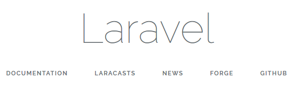 Laravel homepage