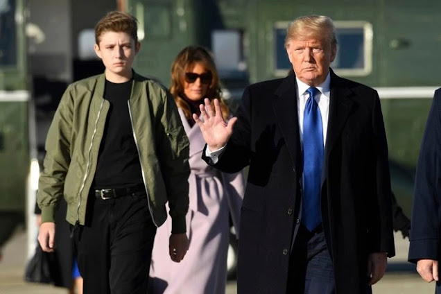 Dân mạng lo lắng cho sức khỏe của Barron Trump