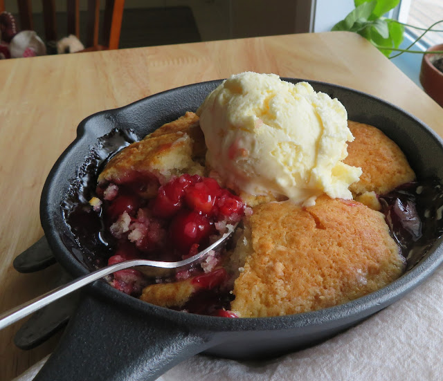 Skillet Cherry Cobbler