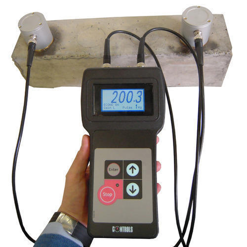 Civil Engineering Ultrasonic Pulse Velocity Test for concrete