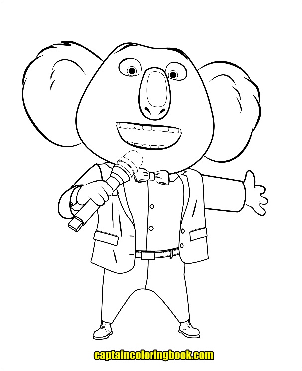 √ Sing Coloring Book / Sing Movie Coloring Book Pages Gunter And Rosita ...