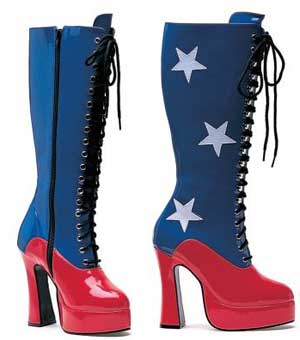 Boot Nation: HAPPY 4TH OF JULY USA - Red, White & Blue Boots
