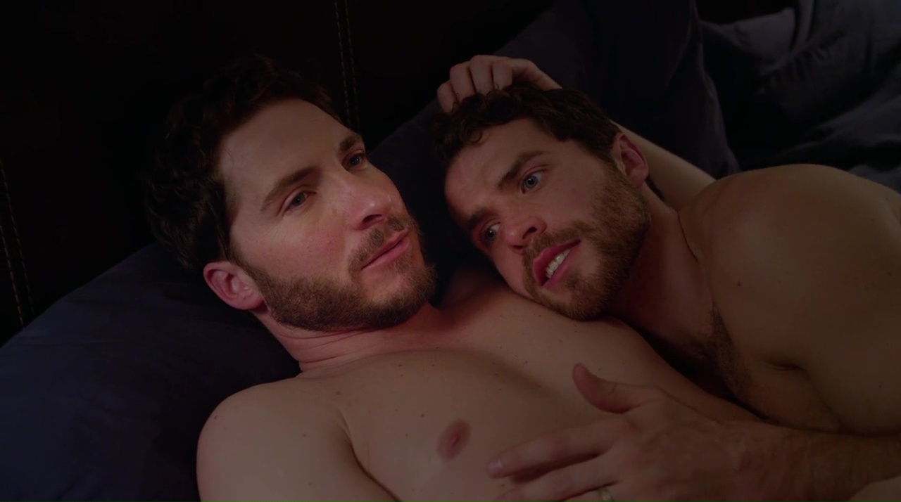 Scott Sell and Mark Cirillo nude in The Last Straight Man.