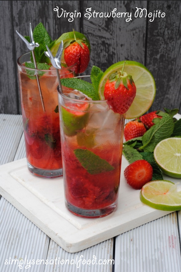 Best Non-Alcoholic Strawberry Mojito (Mocktail) - Markie's Kitchen