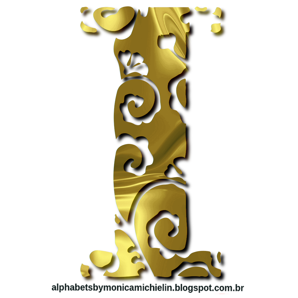 M. Michielin Alphabets GOLDEN ORNAMENT LETTER ALPHABET