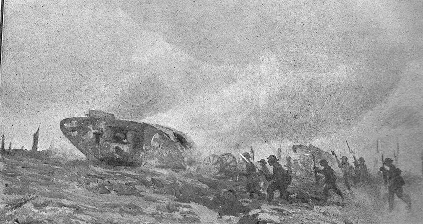 Who introduced the technology of the tank at the First Battle of Somme Who introduced the technology of the tank at the First Battle of Somme