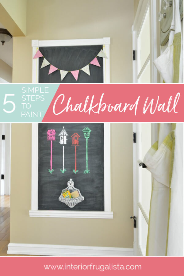 5 Simple Steps To Make A Chalkboard Wall Interior Frugalista