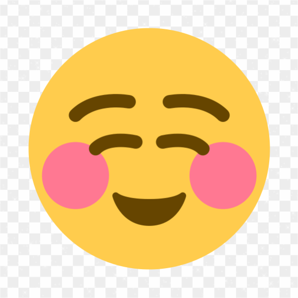 Emoji vergüenza PNG transparente