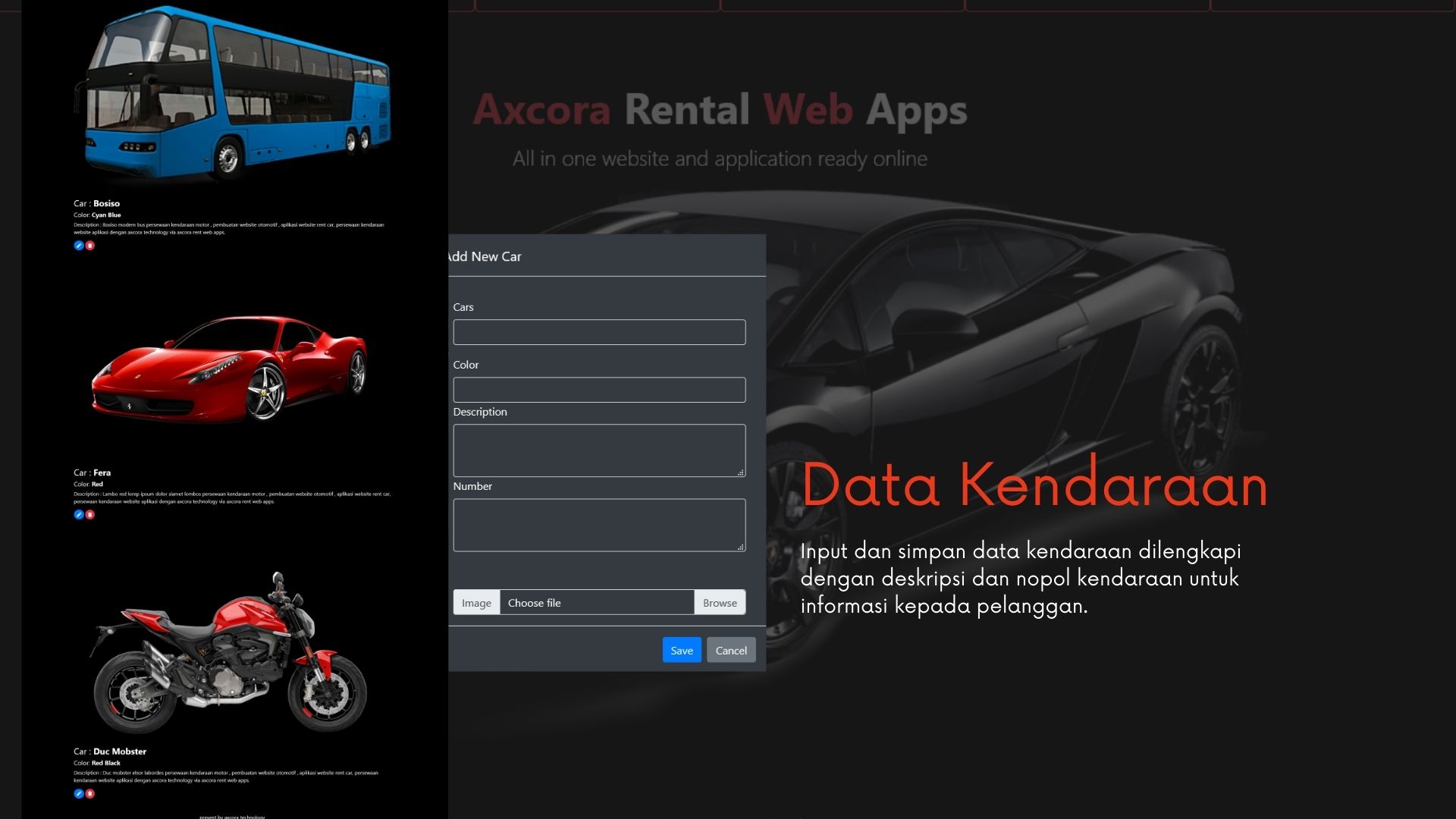 aplikasi rental kendaraan