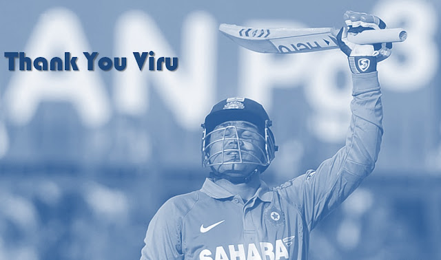 Virender Sehwag retires from Cricket #ThankYouViru