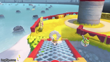 Super Mario 3D World Bowser's Fury Bowser Jr. driving Conkdors