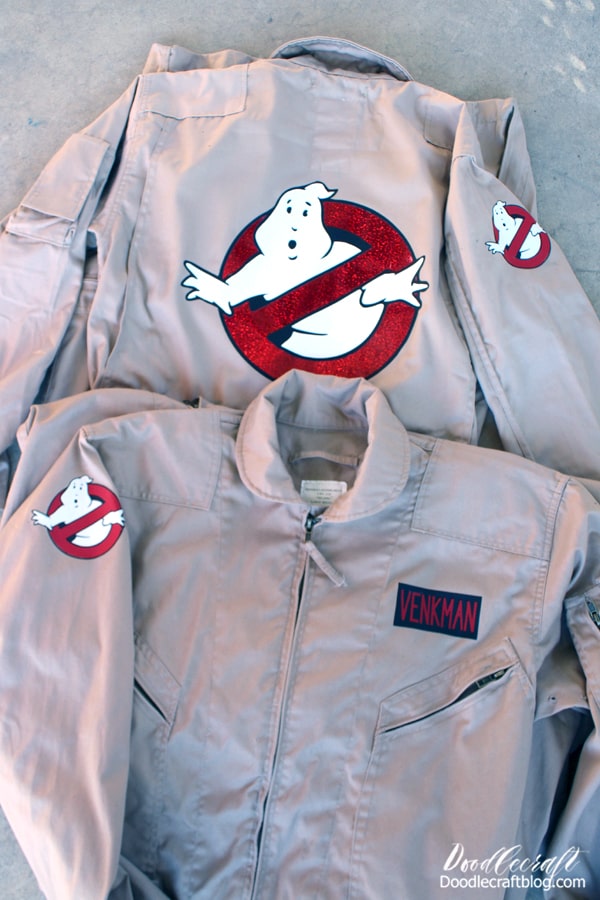 Ghostbuster Costumes Made with Cricut!
