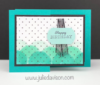 Stampin' Up! Sale-a-Bration Favorites: Textures & Frames & In Your Words Belated Birthday Card + Sunday Stamping Video ~ www.juliedavison.com #stampinup #saleabration
