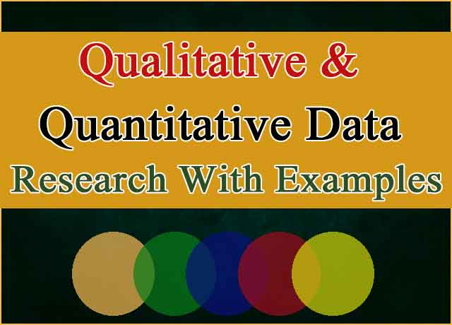 Qualitative and Quantitative Data Research With Examples