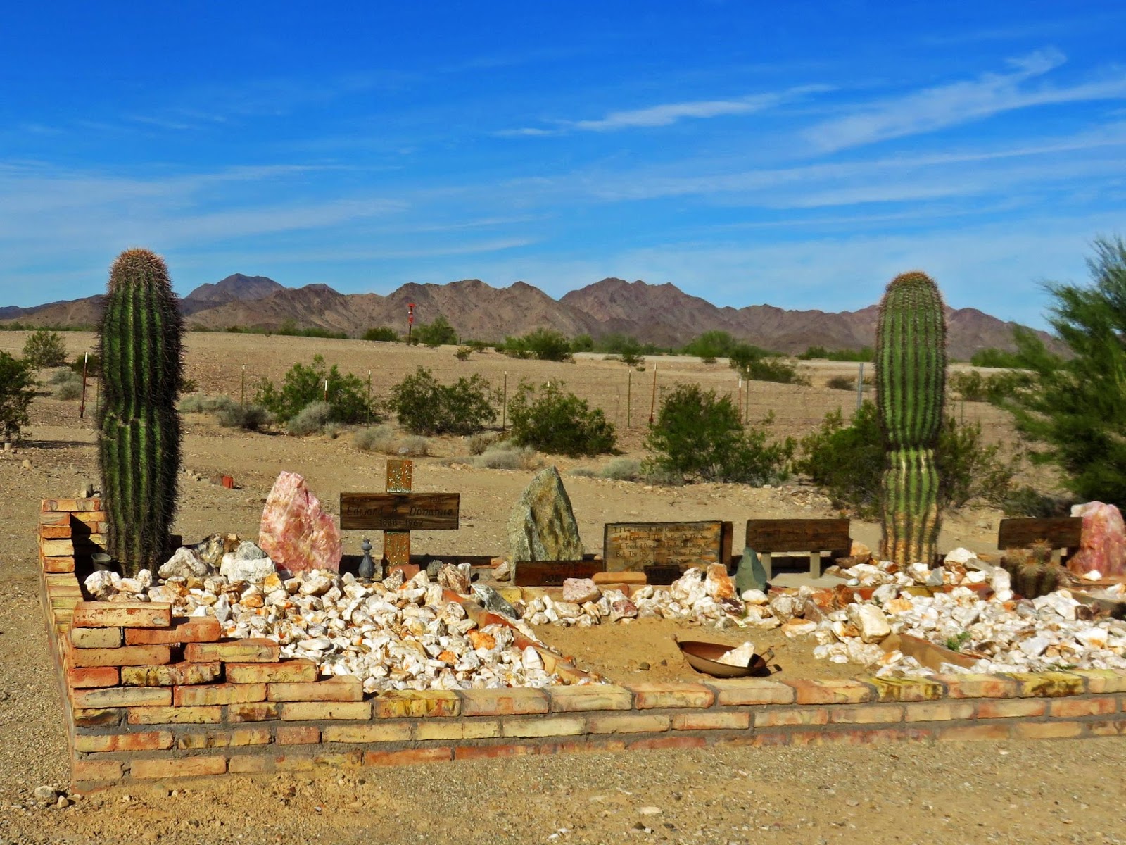 Geographically Yours Cemeteries Quartzsite, Arizona