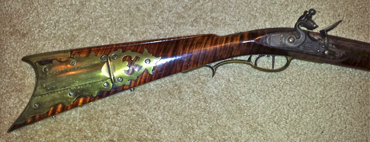 Contemporary Makers Antique Flintlock Rifle Possible N.C